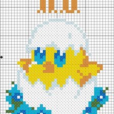 Схема вышивки «Цыпленок»