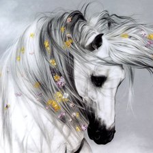 Схема вышивки «лошадка»