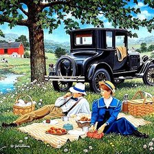 Схема вышивки «Пикник на природе»