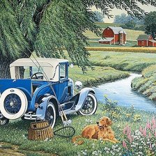 Схема вышивки «На рыбалке»