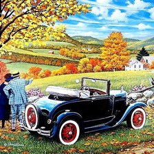 Схема вышивки «Экскурс в осень»