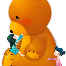 Схема вышивки «Мишкина любовь»