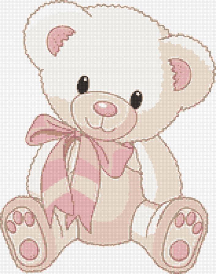 Милый белый мишка - белый, красивый, мишка, медведь, милый - предпросмотр