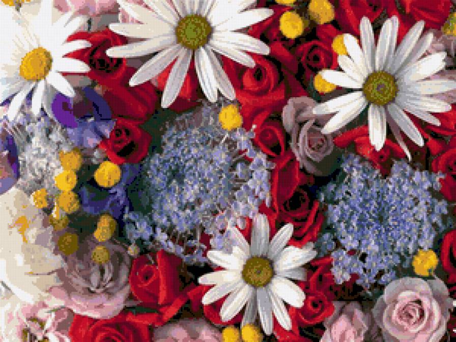 цветочное панно - цветы, панно - предпросмотр