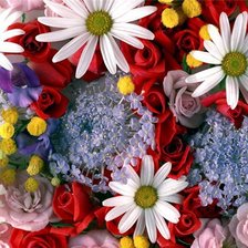 Схема вышивки «цветочное панно»