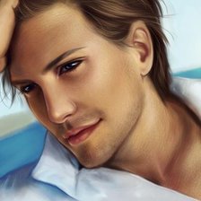 Схема вышивки «Парень»