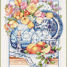 Схема вышивки «гжель»