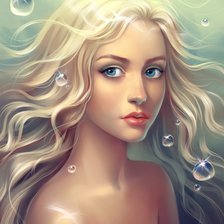 Схема вышивки «Девушка»