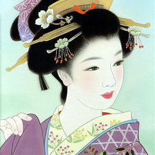 Схема вышивки «Гейша»