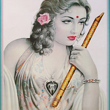 Схема вышивки «Индианка»