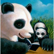 Схема вышивки «почитаем»