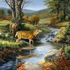 Схема вышивки «пейзаж»