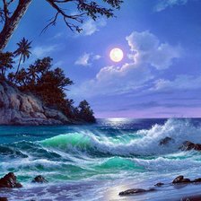 ночной прибой