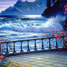 Схема вышивки «морской прибой»