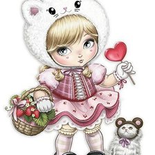 Схема вышивки «куколка bonecas jolie»