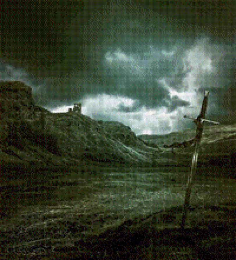 Шотландия - фэнтези, меч, средневековье - предпросмотр