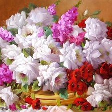 Схема вышивки «прекрасные цветы»