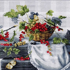 Схема вышивки «рябина»