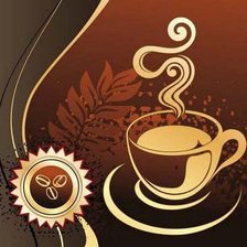 Схема вышивки «панно "вечерний кофе"»