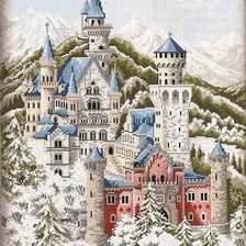 Схема вышивки «замок»
