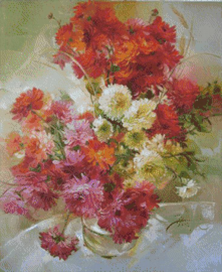 Astry - kwiaty - предпросмотр