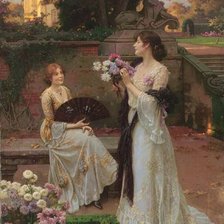 Схема вышивки «Девушки»