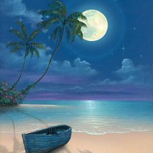 Схема вышивки «Карибская ночь.»