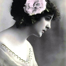 Схема вышивки «леди»