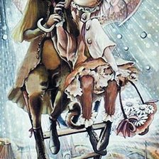 Схема вышивки «триптих кошки-1»