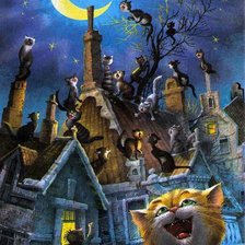 Схема вышивки «Ночной оркестр»