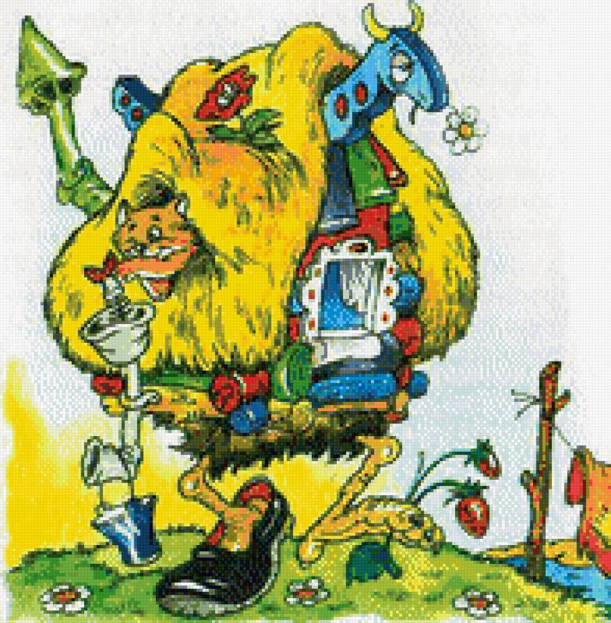 №636193 - кот, сказка, избушка - предпросмотр