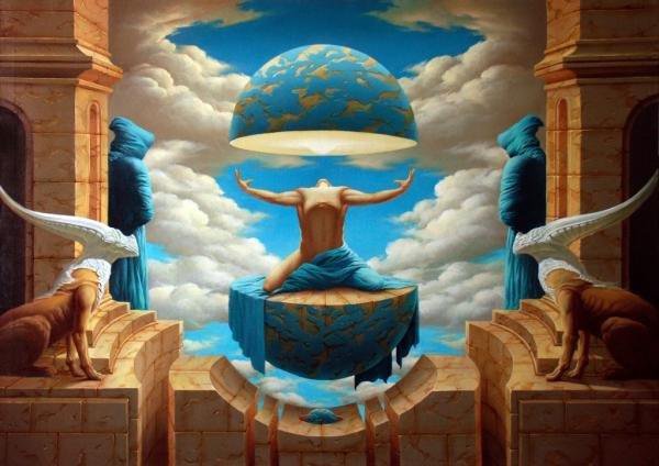 №636198 - человек, земля, планета, звери - оригинал