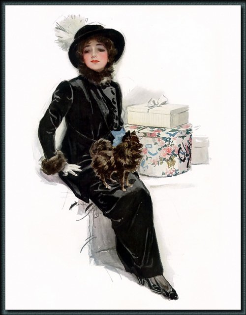 дама с собачкой - женщины - оригинал