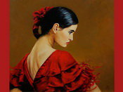 Схема вышивки «Фламенко»