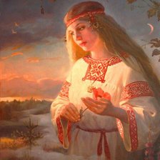 Схема вышивки «русская красавица»