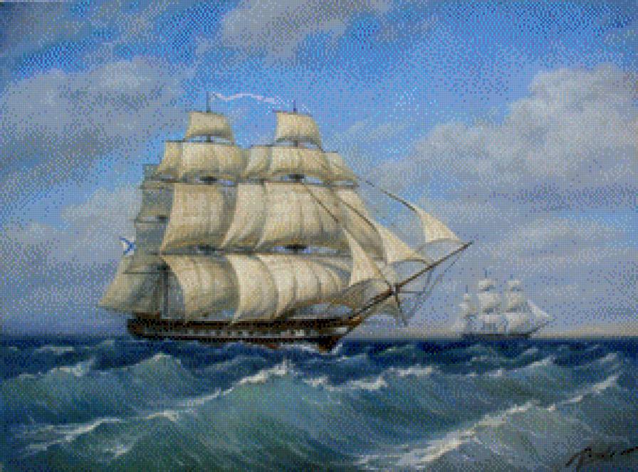 по морям, по волнам - море, корабли - предпросмотр