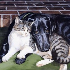 Схема вышивки «друзья»