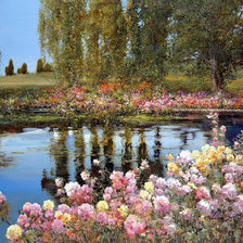 Схема вышивки «Живописная картина»