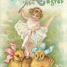 Схема вышивки «Пасхальная  картинка»