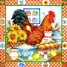 Схема вышивки «панно для кухни»