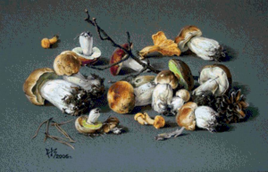 грибочки - картина - предпросмотр