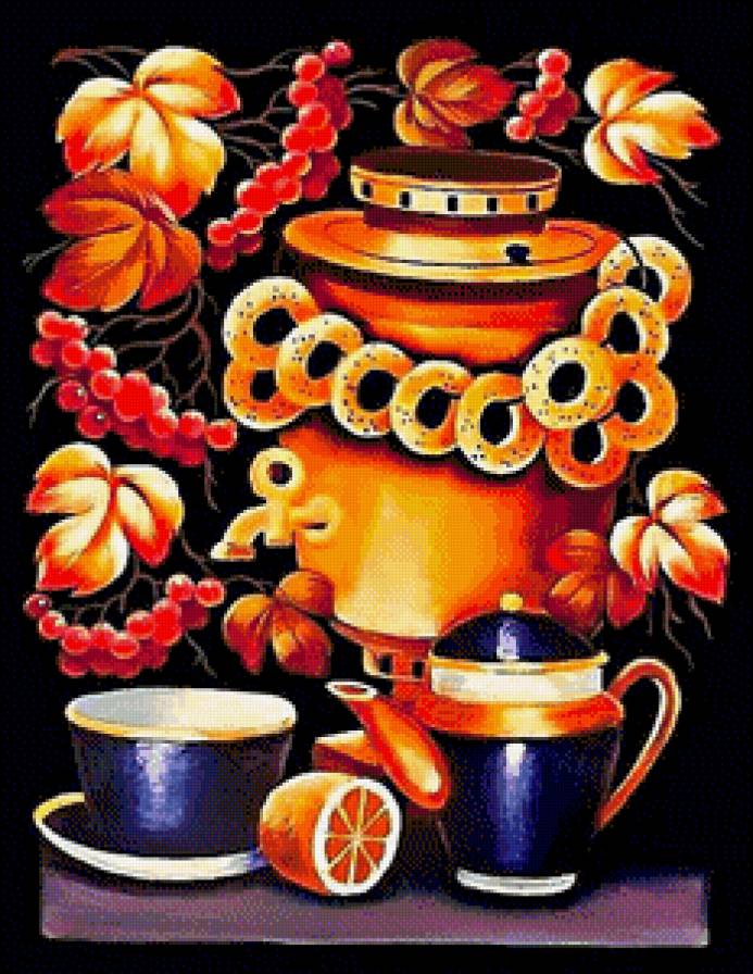 Натюрморт - самовар, натюрморт - предпросмотр