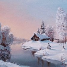 зима у реки