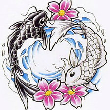 Схема вышивки «Ин-Янь»