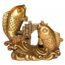 Схема вышивки «Золотые карпы»