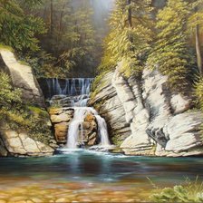 Схема вышивки «водопад»