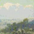 Предпросмотр схемы вышивки «пастбище у реки» (№637454)