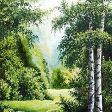 Схема вышивки «березки»