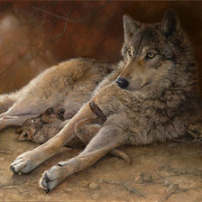 Схема вышивки «Wilki»