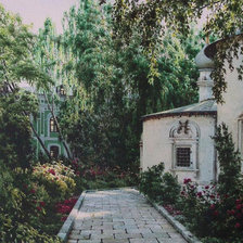 Схема вышивки «серия"населёные пейзажы"»